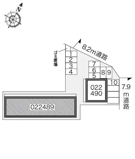 ★手数料０円★坂戸市千代田１丁目　月極駐車場（LP）